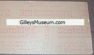 3M backing paper on vintage Gilley's Bumper Sticker