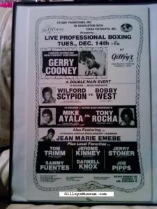 Gilley's Gerry Cooney Dec. 14, 1982 Boxing Poster
