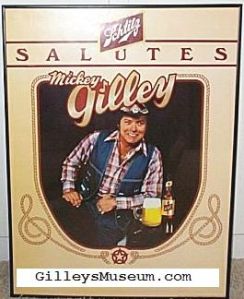 1981 Schlitz Beer Salutes Mickey Gilley Poster.