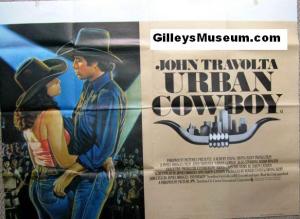 "Urban Cowboy" United Kingdom Quad theater poster.